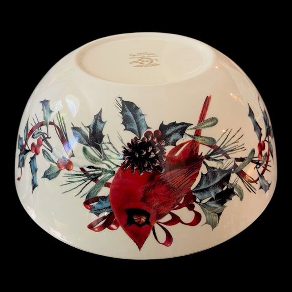 Lenox Winter Greetings Serving/Sentiment Bowl “Home is Where the Heart Is” - Picture 11 of 12